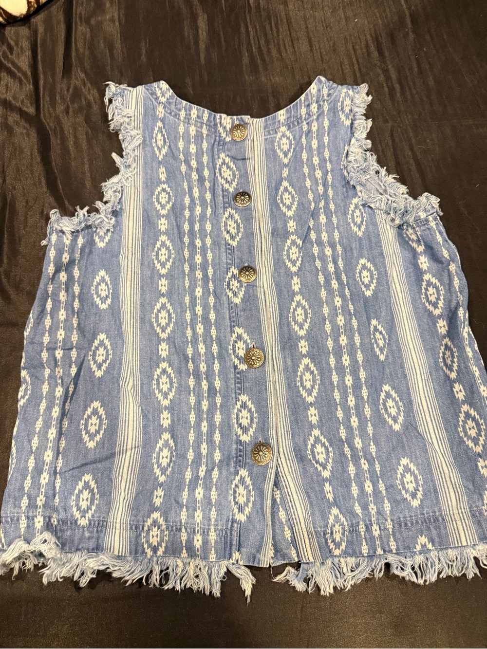 Cruel Denin Concho Button-FrontTankTop